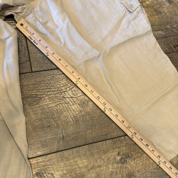 Tommy Bahama Women's 100% Linen Cargo Capri Pant Size 14 - Picture 6 of 10